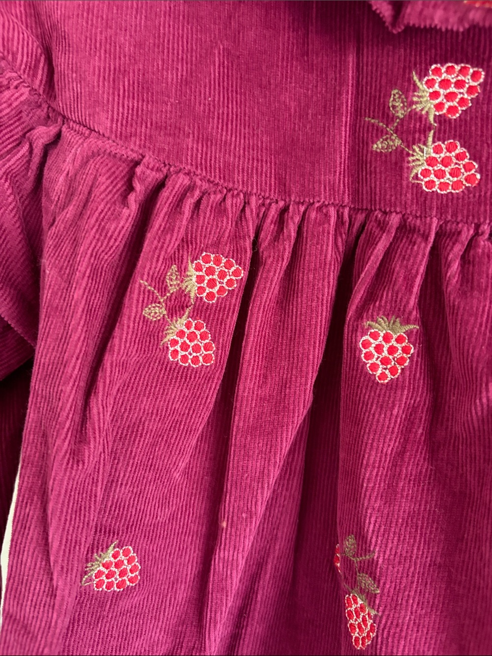 next Berry-Colored Ruffle-Neck Strawberry Tunic - Picture 3 of 5